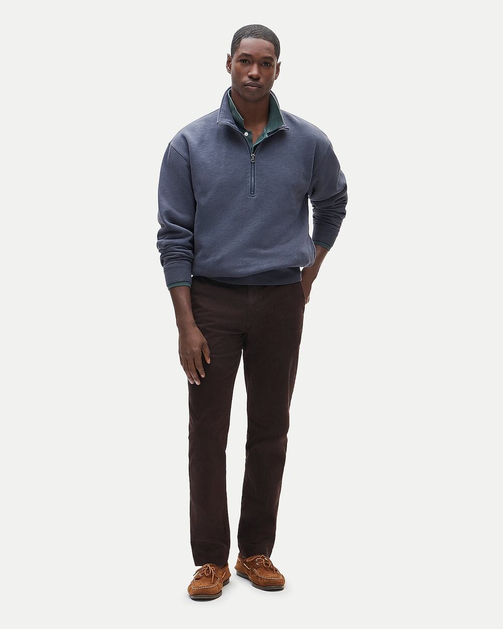 J.Crew 1040 Athletic Inky Mocha Tapered Fit Stretch Preppy Chino Pant 33/30